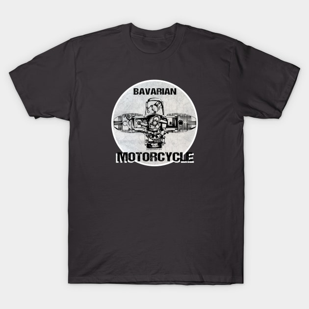 Bavarian Motorcycle BMW Boxermotor Germany T-Shirt by RosaLinde2803